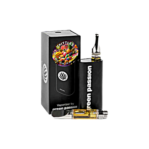 CBD Vape-Set Zkittles von Green Passion – hochwertiges Set mit Vaporizer und 1ml Zkittles-Kartusche, inklusive stylischer Verpackung, ideal für ein intensives Geschmackserlebnis.