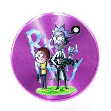 Rick and Morty Aluminium Grinder Purple 4 Parts