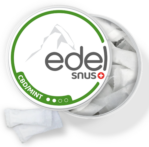 Edel - Snus CBD alla menta (All White Slim) 10 g